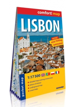Lisbon laminowany plan miasta 1:17 500