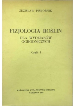 Fizjologia Roślin