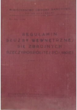 Regulamin służby wewnętrznej sił zbrojnych rzeczpospolitej polskiej