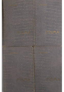 Pisma, tom I-IV, 1907 r.