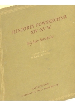 Historia powszechna XVI-XV