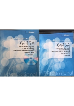 Microsoft Official Course 6445A, volume I-II