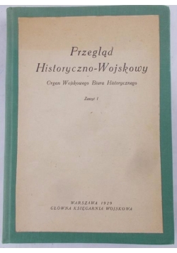 Przegląd Historyczno - Wojskowy, 1929 r.