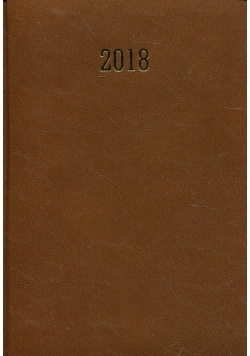 Kalendarz 2018 A5 dzienny Albit brązowy