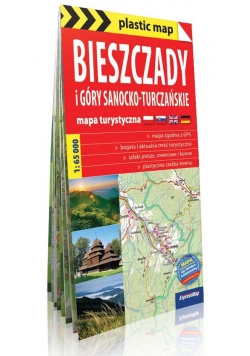 Bieszczady i Góry Sanocko-Turczańskie mapa turystyczna