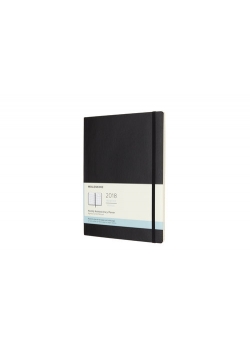 Kalendarz 2018 miesięczny Moleskine 12M XL, miękka oprawa, czarny
