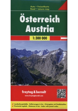 Austria mapa 1:500 000 Freytag & Berndt