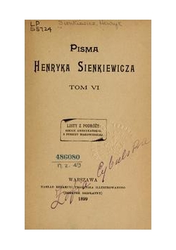 Pisma, Tom VI, 1899 r.
