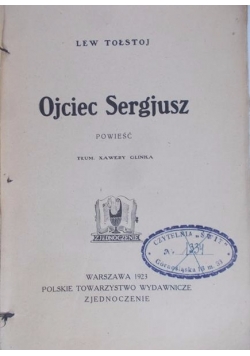 Ojciec Sergiusz,1923 r.