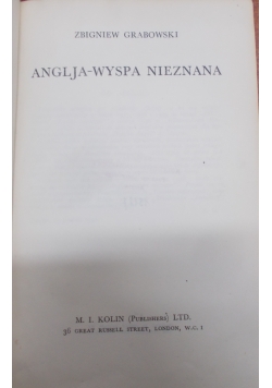 Anglja-Wyspa nieznana