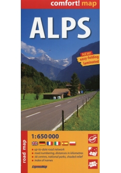 Alps road map 1:650 000