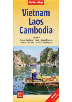 Wietnam Laos Kambodża Mapa 1:1,500 000