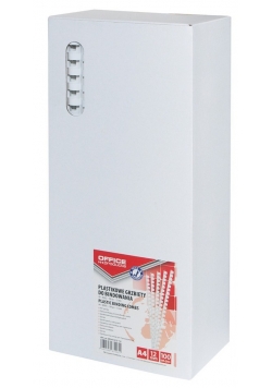 Plastikowe grzbiety do bindowania A4 12mm 95 kartek 100 sztuk białe