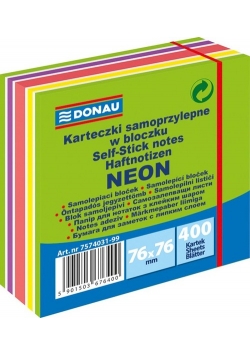 Karteczki samoprzylepne w bloczku 400 kartek
