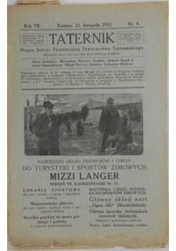 Taternik - Listopad 1913r.