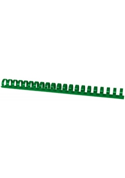 Plastikowe grzbiety do bindowania A4 22mm 50 sztuk zielone