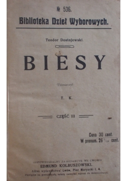 Biesy, 1908r.