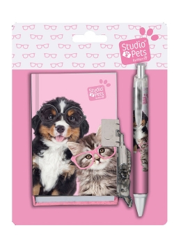 Zestaw pamiętnik z długopisem Studio Pets