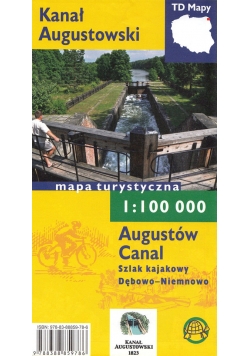 Kanał Augustowski Mapa turystyczna 1:100 000