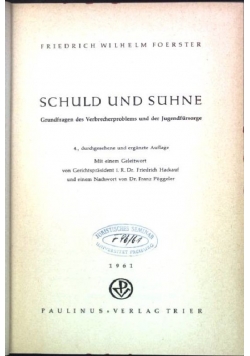 Schuld und suhne