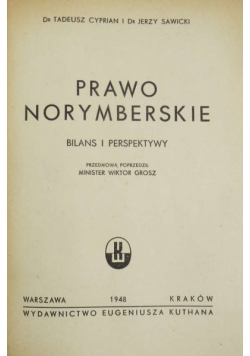 Prawo norymberskie. Bilans i perspektywy - 1948 r.