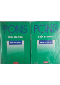 Pons duży słownik, polsko- niemiecki/ niemiecko- polski