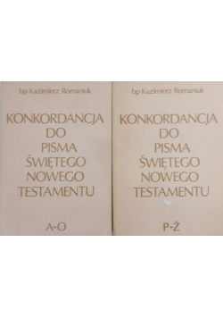 Konkordancja do pisma świętego nowego testamentu zestaw 2 książek