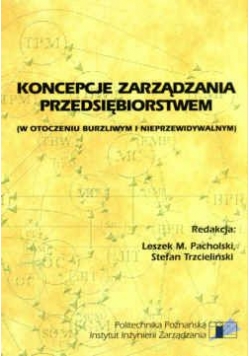Koncepcje zarządzania przedsiębiorstwem