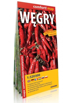 Węgry 1:520 000 - laminowana mapa samochodowa