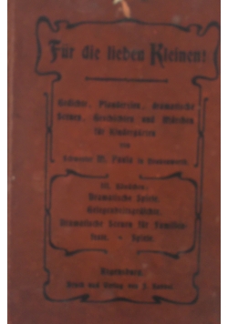 Fur die lieben Kleinen ! , około 1899 r.
