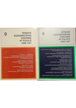 Żeńskie zgromadzenia zakonne w Polsce 1939-1947, TOM VIII, IX