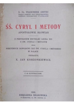 Śś. Cyryl i Metody apostołowie Słowian, 1930 r.