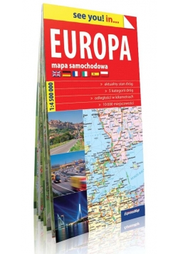 Europa see you! inn... papierowa mapa samochodowa