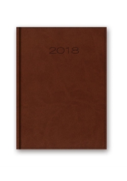 Kalendarz 2018 21DB A5 brązowy