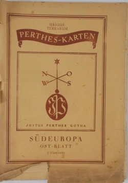 Perthes-Karten SUDEUROPA OST-BLATT,1943 r.