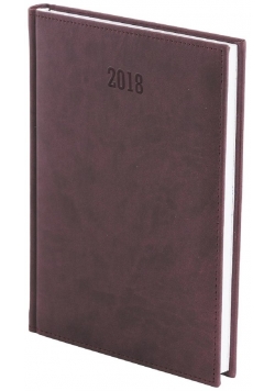 Kalendarz 2018 A4 dzienny Vivella bordowy