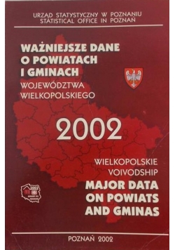 Ważniejsze dane o powiatach i gminach województwa Wielkopolskiego  2002