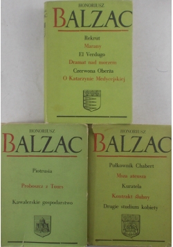 Honoriusz Balzac, Zestaw 3 książek