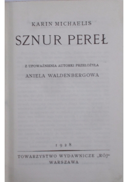 Sznur Pereł,1928r