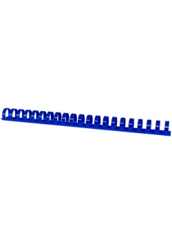 Grzbiety do bindowania Office Products A4 22 mm plastikowe 50 sztuk niebieskie