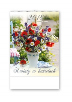 Kalendarz 2018 RA 1 Kwiaty w bukietach