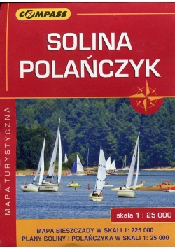 Solina Polańczyk Bieszczady mapa turystyczna 1:25 000