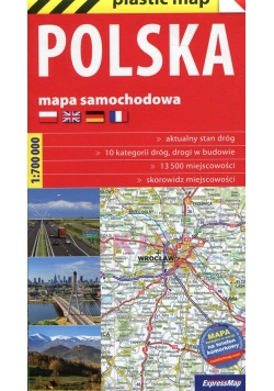 Polska plastic! map mapa samochodowa 1:700 000