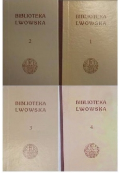 Biblioteka Lwowska, t. I-IV, reprint z 1907 r.