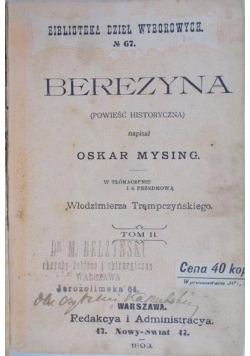 Berezyna, 1899 r.