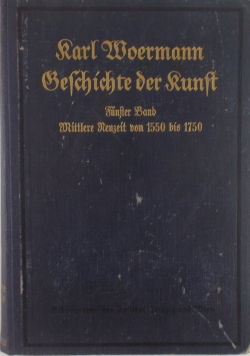 Geschichte der Runft , tom 5  1922r.