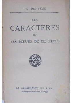 Les Caracteres, 1930r.