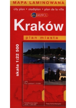 Kraków Plan miasta 1:22 500 Laminowany