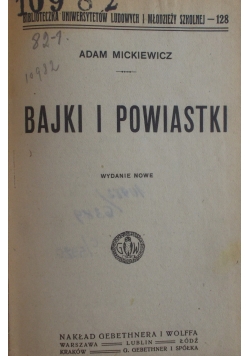 Bajki i Powiastki , 1919 r.