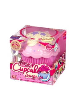 Mini cupcake Babeczka z niespodzianką różowa